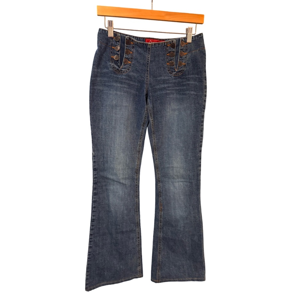 Fever Jeans Stylish Blue Denim Jeans with sailor type buttons